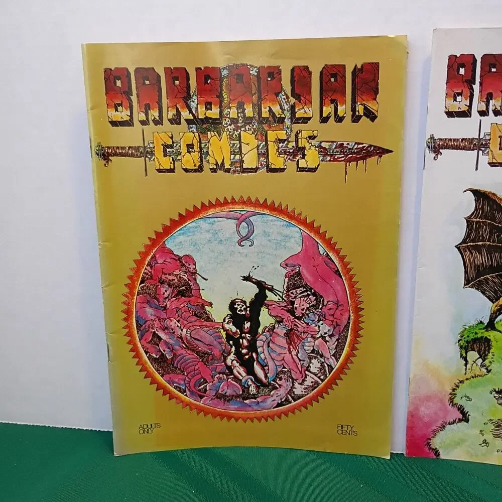 Barbarian Comics Lot of 2 (#2 & #3) Hale Han 1973-1974 California Comics